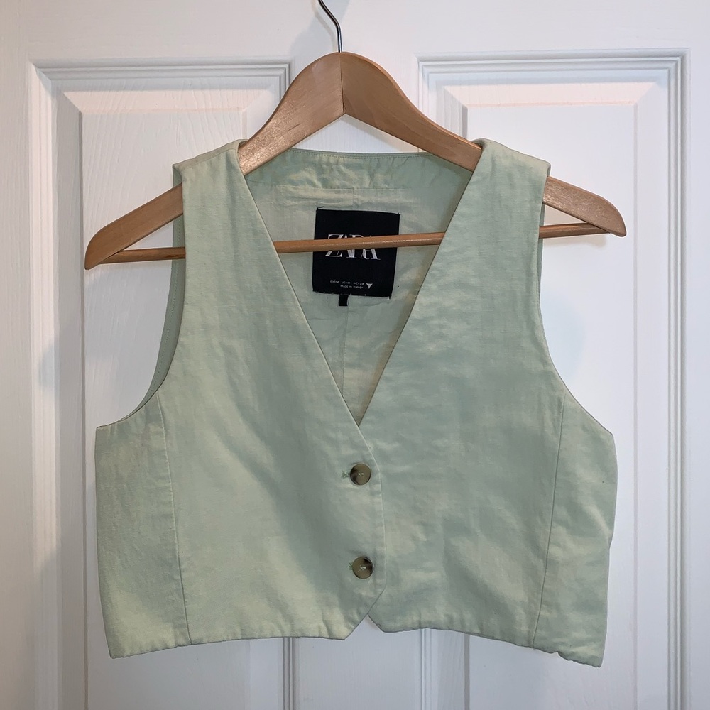Zara mint vest